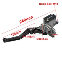 12.7MM Motorcycle Hydraulic Clutch Kit Lever Master Cylinder Knitting Oil Hose For Racing Yamaha Kawasaki Honda Suzuki Motos 4