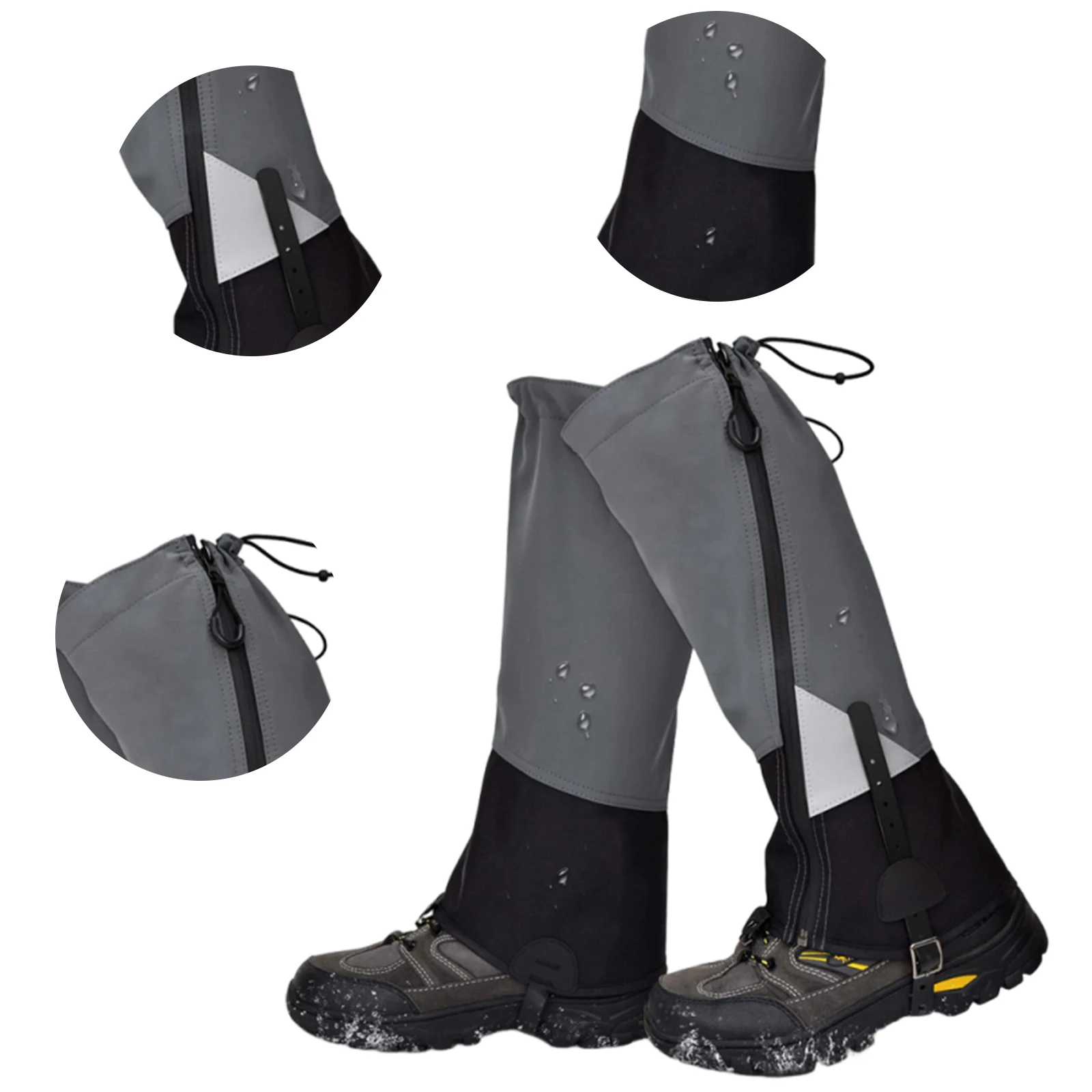 

2 шт., гетры для путешествий на открытом воздухе, водонепроницаемые ботинки, гетры, термоснежный чехол, уличный кемпинг, треккинг, альпинизм, охота