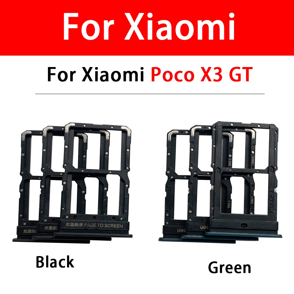 

Micro Nano SIM Card Holder Tray Slot Holder Adapter Socket For Xiaomi Poco F3 X3 X4 GT F4 5G