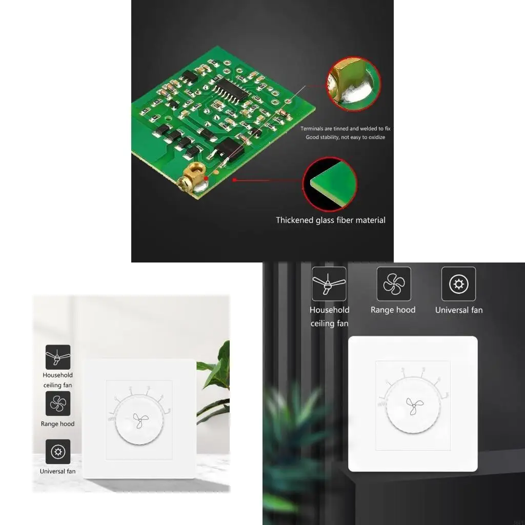 J6PE Universal Speed Controller Top Fan Speed Regulation Fifth Gear Capacitance Type