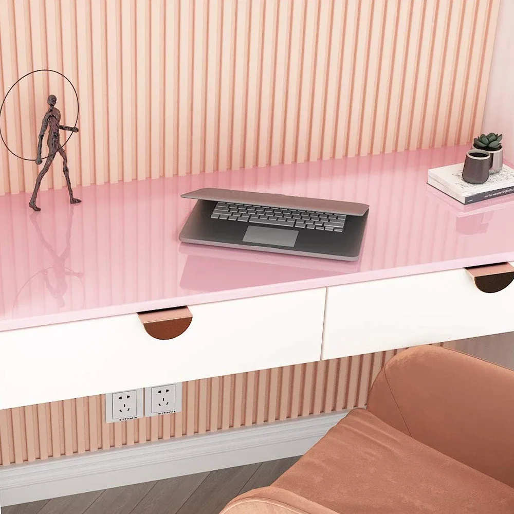 40cm/50cm Width Pink Marble Contact Paper Wallpaper Stick and Peel Self Adhesive Removable Waterproof Wall Covering for Tabl