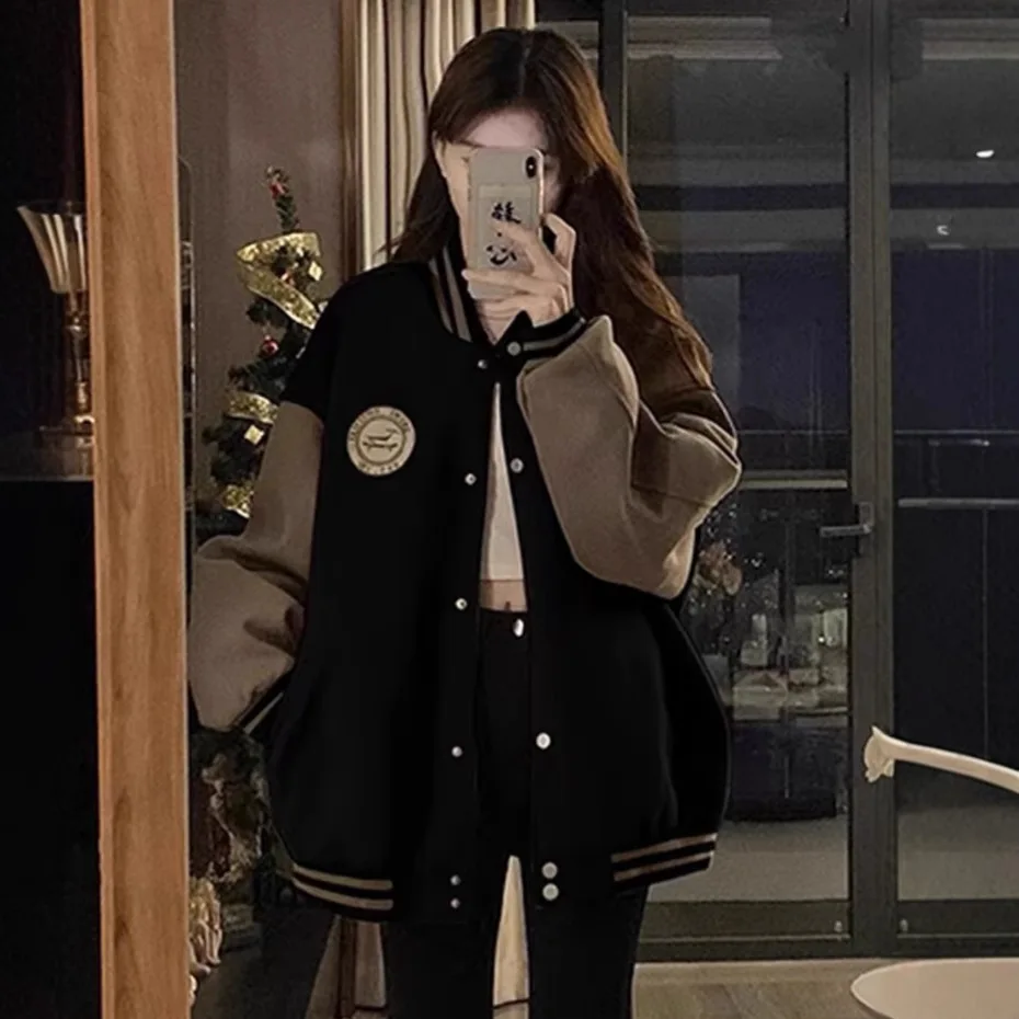 

Early Autumn Coat Academy Style Baseball Uniform 2024 New Explosions Small Women's Autumn Winter Jacket Top