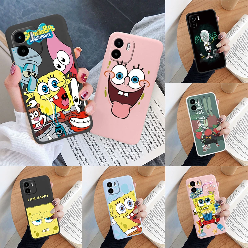 Spongebob Patrick Star For Redmi A1 A2 Phone Case Funny Cartoon Soft Silicone Colour Funda Shell For RedmiA1 A 2 6.52