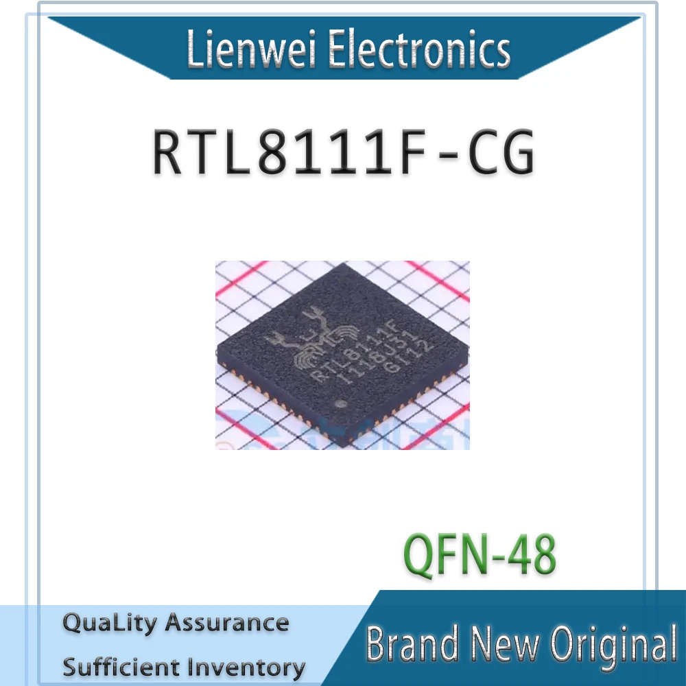 

100% New Original RTL8111F RTL8111F-CG IC Chipset QFN-48