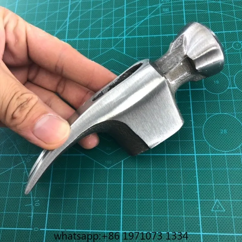 Claw Hammer Head High Carbon Steel Woodworking Indenting Hammer Forging Carpenter Tool Round Head with Magnetic Suction Nail
