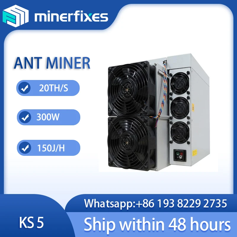 KS5pro Kaspa Miner Antminer KS5 Powerful mining machine KS5 Pro Crypto Miner - Top Bitcoin Mining Machine with Fast Shipping