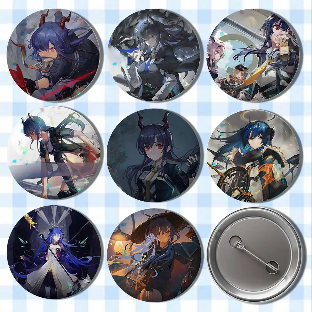 

Arknights Chen Badges Button Round Creative Pin Brooch Badge Bag Decor Accessories Fans Collect Friends Gifts