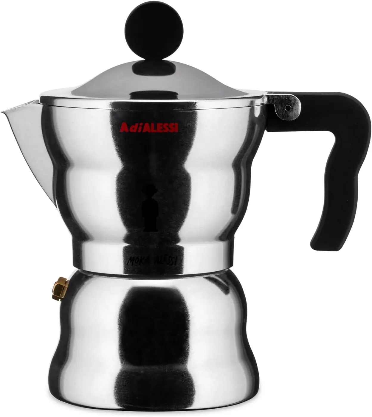 

AA333 - Dign pr Coffee aker, алюминий и ропластический Rin, 3 Cs, ручка Bla