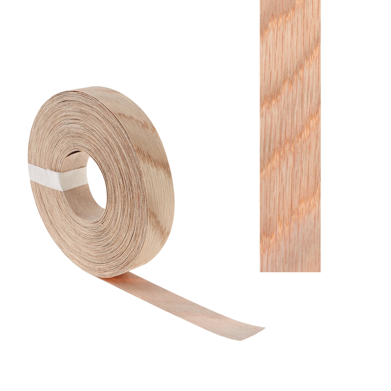 

19mm x 15M Hot Melt Adhesive Wood Edge Banding Strip for Plywood Table Cabinet Pre-glued Veneer Edging for Furniture Repair