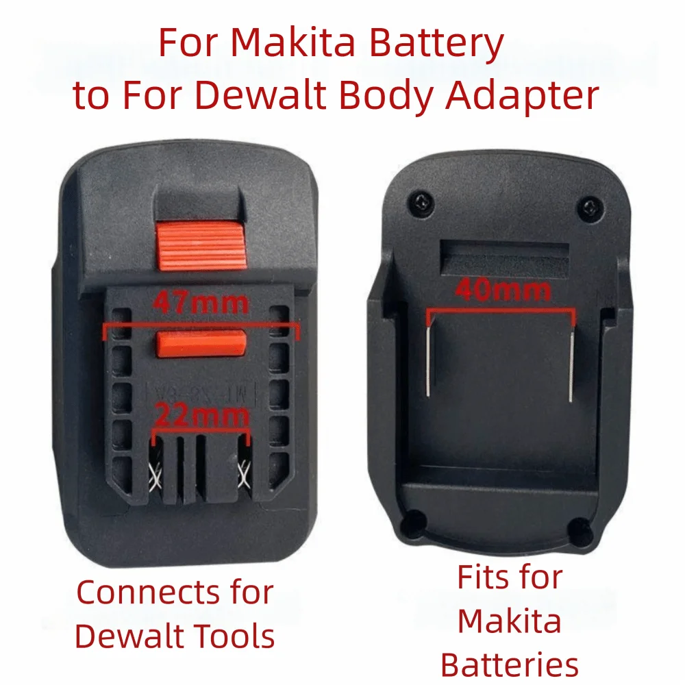 New 2 in 1 Lithium Battery Converter 18V Plastic Converter Base Power Tool Adapter Electrical Tool Accessory Wrench Screwdrivers