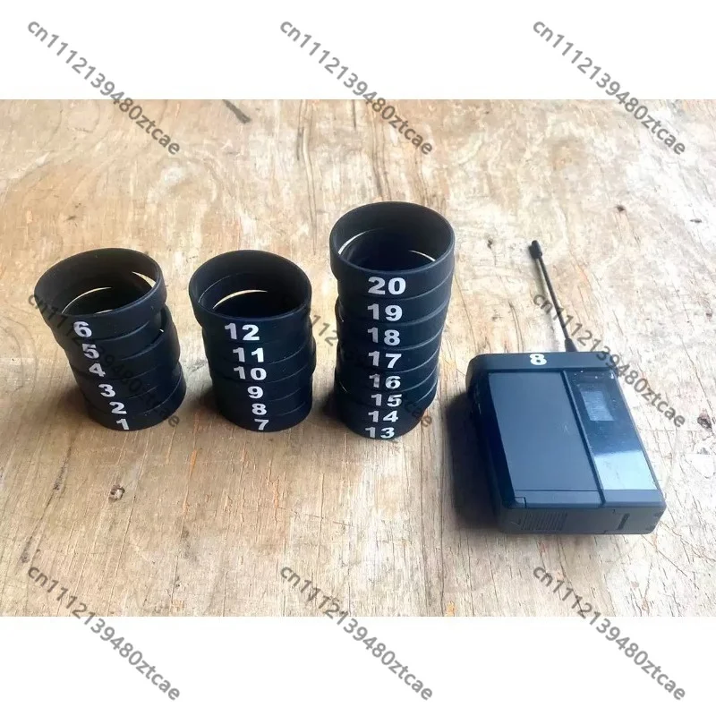 Bodypack Microphone Number Ring, Number Label Sticker for Headset & Lavalier Mic, Mic Identifier for Crosstalk and Opere