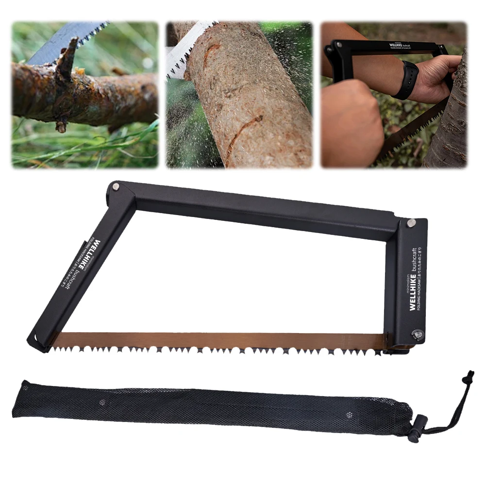 Folding Saw with Storage Bag Cutting Tree Hand Saw Multifunctional Handsaw Outdoor Hiking Survival Tools