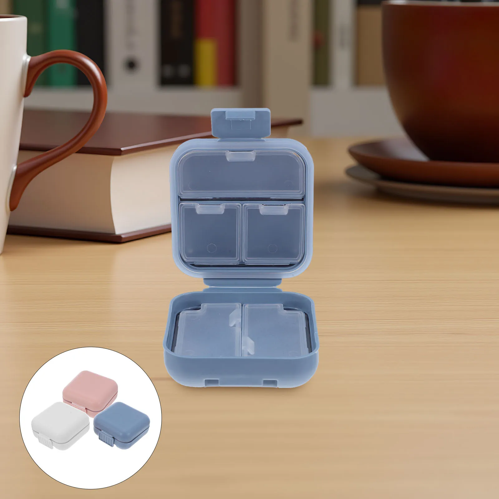 

3 шт. герметичная коробка для таблеток, органайзер, дорожное отделение, футляр для витаминов, портативный карманный ящик для хранения медицинских добавок, коробка для лекарств