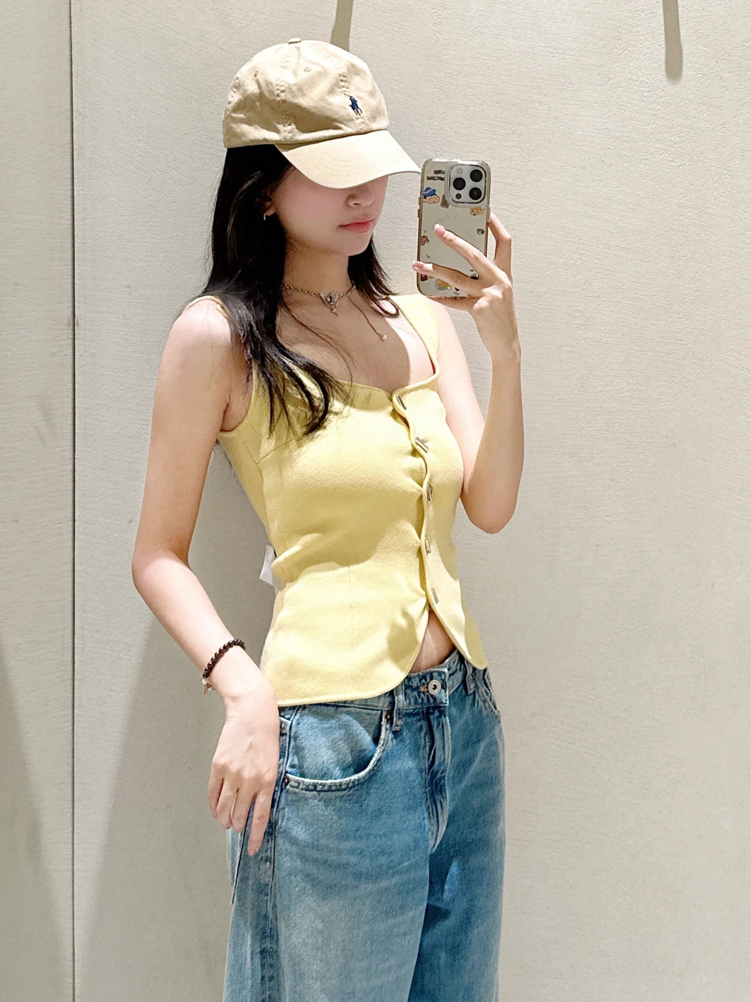 Yellow Slim Fit Kni…