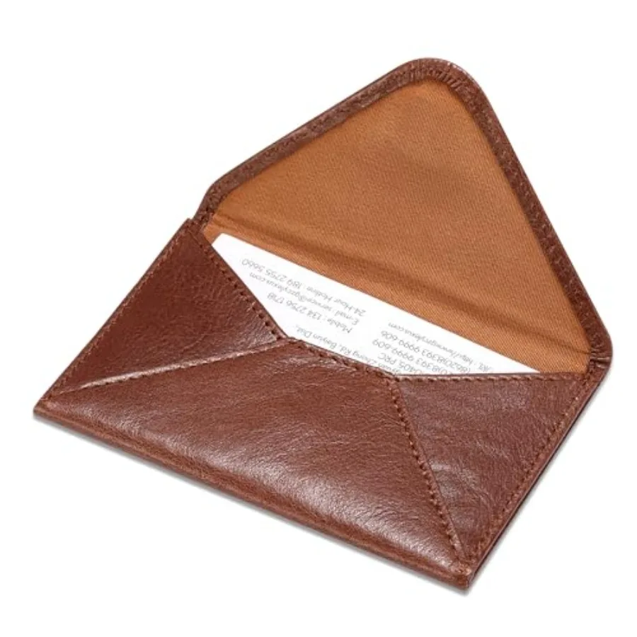

Envelope Business Card Case with Magnet Closure - Italian Calfskin