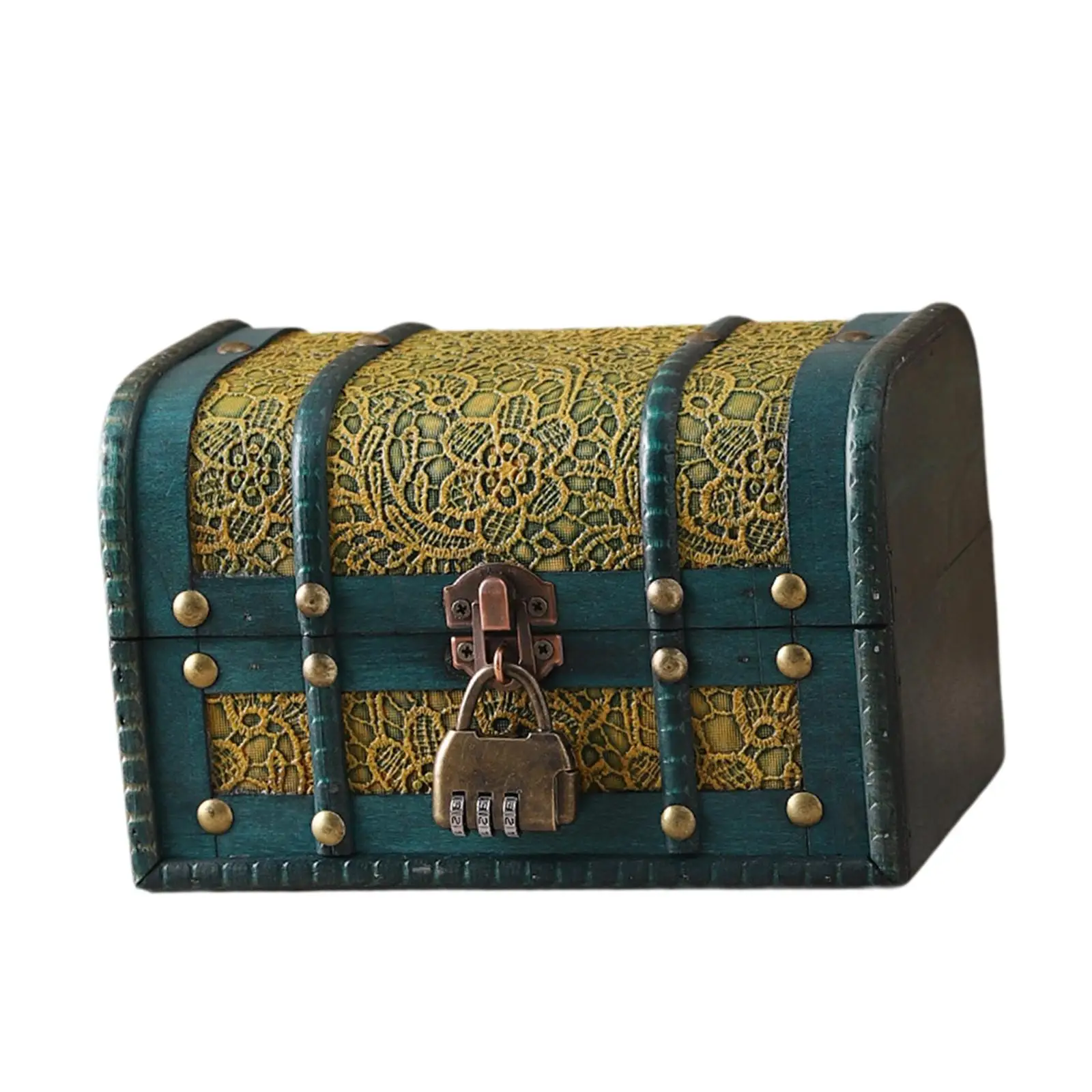 

Jewelry Box Desktop Keepsake Gift Box Jewelry Container Portable Treasure Chest for Charms Earrings Pendants Necklaces Rings
