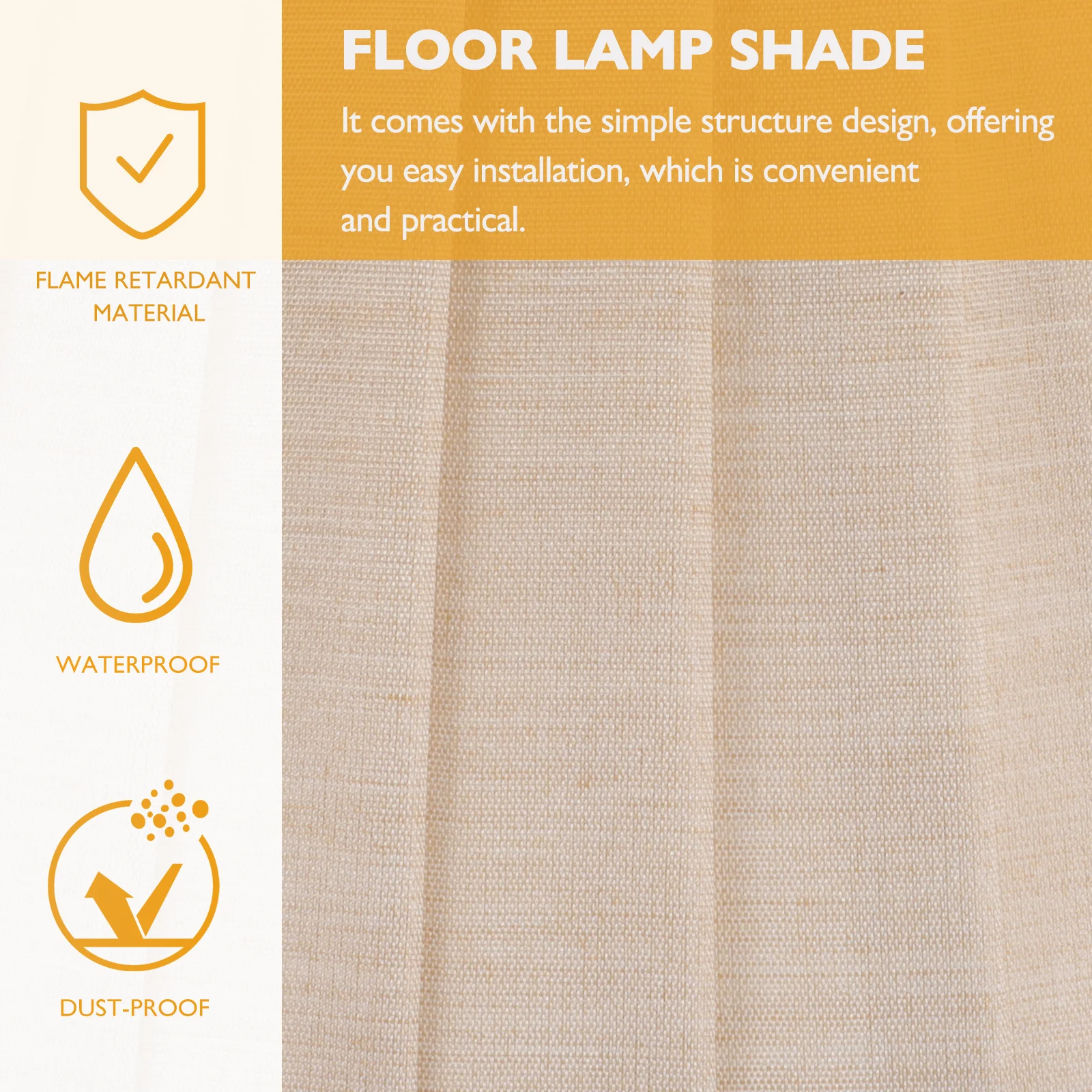 

Cloth Lampshade Pleated Elegant Design Durable Safe for Bedroom Living Room Table Lamp Floor Lamp Shade Replacement Cover