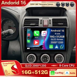 Android 15 For Subaru Forester WRX XV 2012 - 2018 2K QLED Android Car Radio Multimedia Video Player stereo CarPlay Dsp Head Unit