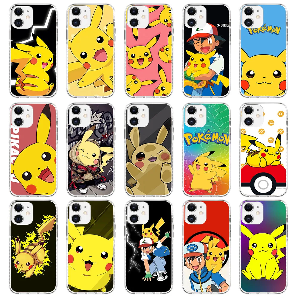 MR-44 Pikachu Silicone Case For Moto E4 E5 G6 G7 One Zoom Action Hyper Macro VisionFusion Play Plus Power