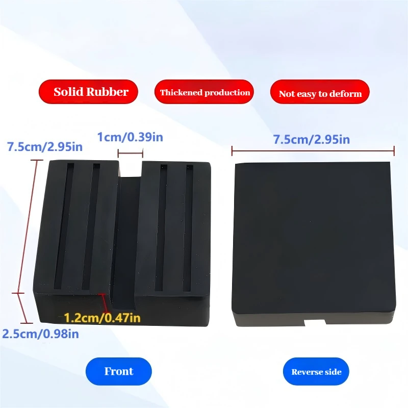 3 maten Universele Rubberen Jack Pad Ondersteuning Pinch Weld Ingelaste Vloerframe Rail Adapter Auto Verwijdering Reparatie Tool