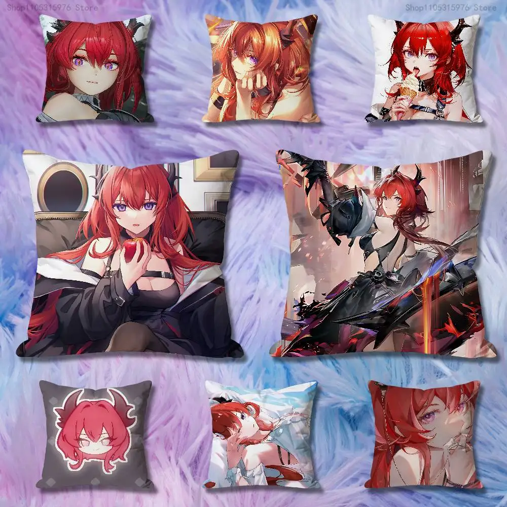 

Laevatain A-Arknights E-Endfield Pillow Cases for Bedroom Living Room Sofa Home Decor Polyester Cushion Cover with Zipper