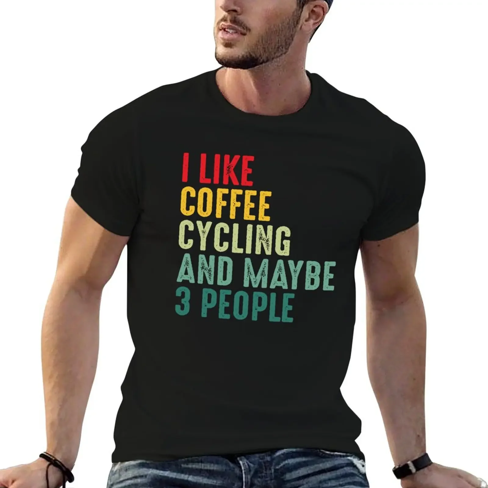 

Cycling And Coffee Gift, Funny Cycling & Coffee Lover T-Shirt shirts graphic tees Clothing Short sleeve tee men