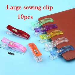 10Pcs Kolorowe klipsy do szycia Klipsy do tkanin Duże spinacze do papieru Plastikowe zaciski do szycia DIY Rzemiosło Odzież Zaciski Narzędzia do szycia