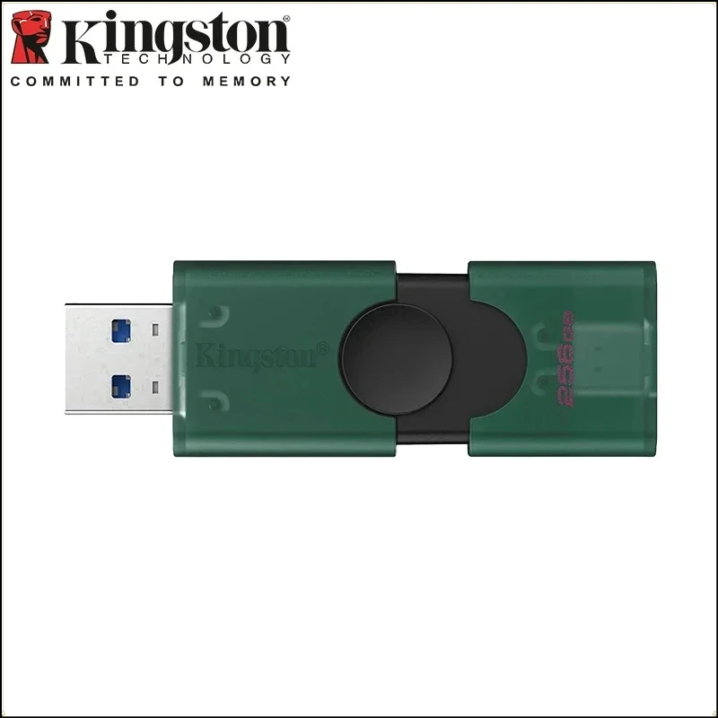 Kingston USB 3.2 Dual Type-C USB-A Flash Drive 128GB 256GB OTG Pendrive Memory Stick for iPhone 15 16 Original DTDEG2 U Disk