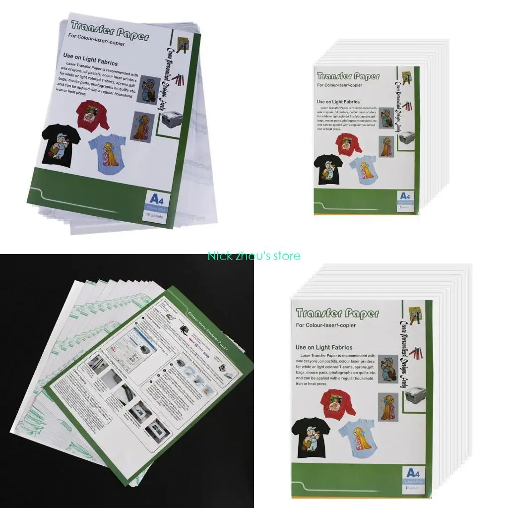 

E15E Transfer Paper Suitable for Light-colored T-shirts Printable Inkjet Printers