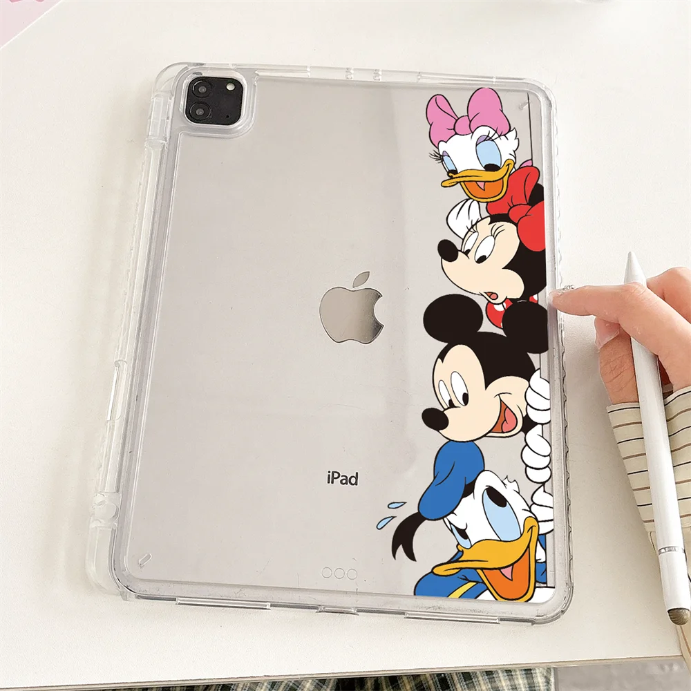 

For iPad 10 11 Generation Acrylic Case Pro 11inch Air 5 4 3 9/8/7th10.2 10.9in Pro10.5 9.7 8.3 Mini6 7 Cover Minnie Donald