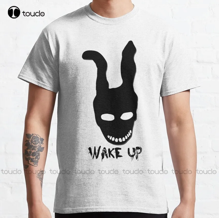 Donnie Darko Wake Up Classic T-Shirt fishing shirts Custom aldult Teen unisex digital printing Tee shirt fashion funny new