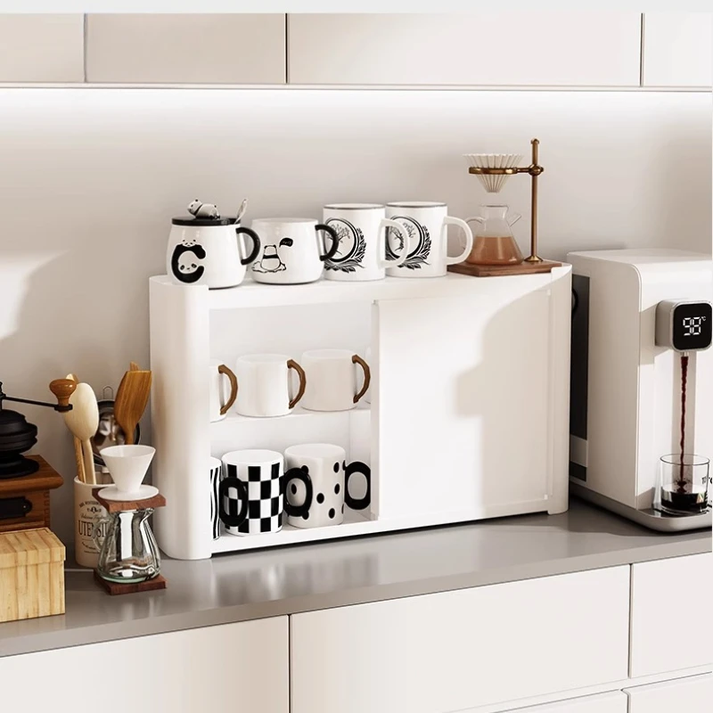 منظم توابل مقاوم للغبار، رف طاولة المطبخ مكون من 3 طبقات، تخزين موفر للمساحة لزجاجات الزيت وبرطمانات البهارات #3