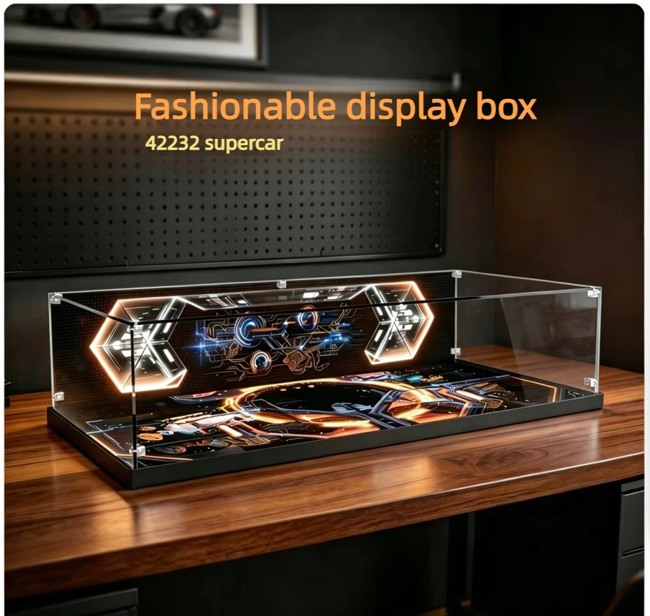 Suitable for lego 42232 Display Case for Technic Hypercar Model Display Box for 42232 Race Car Building Model