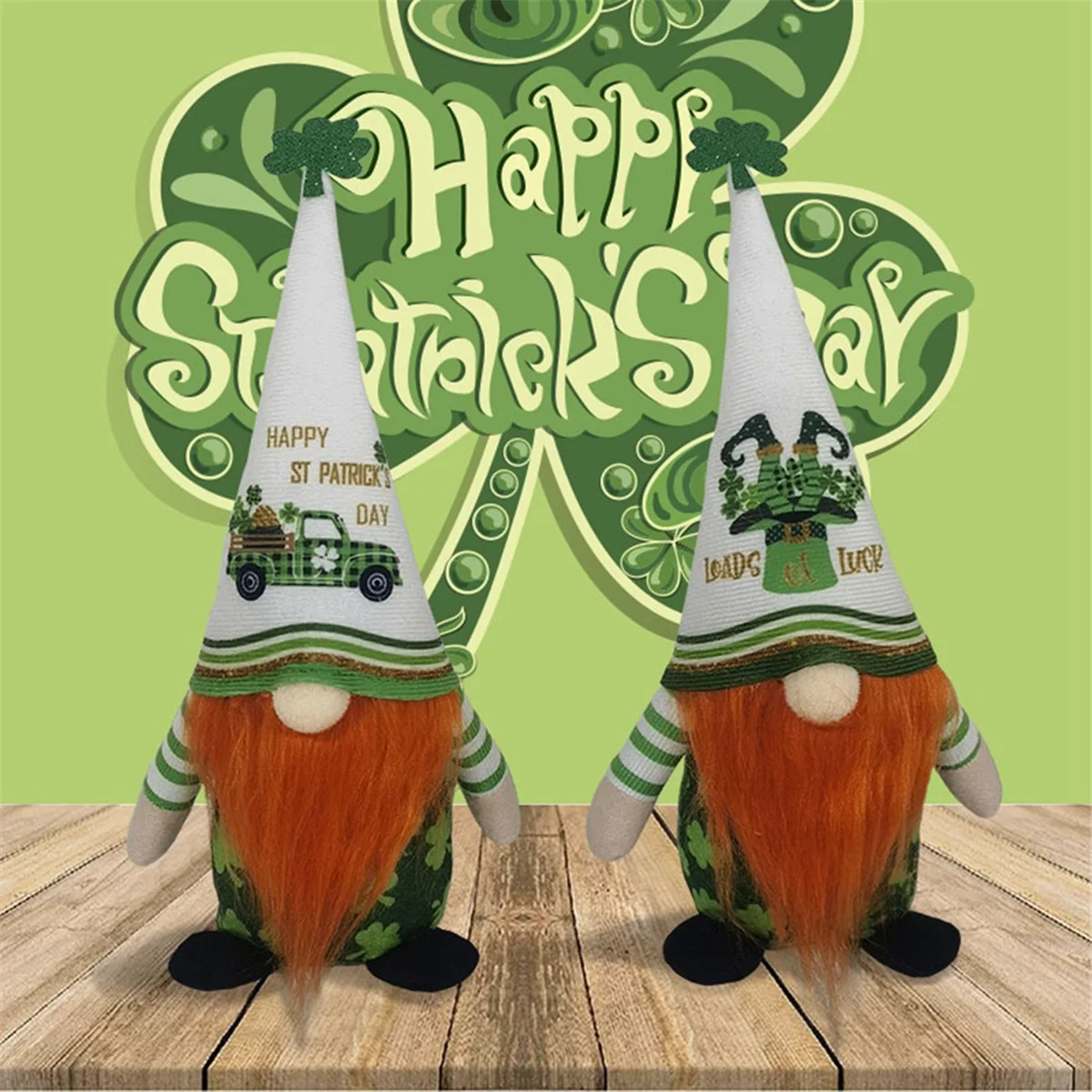 St Patrick's Day Gnomes Doll Saint Patricks Green Faceless Doll Decor Pendant Home