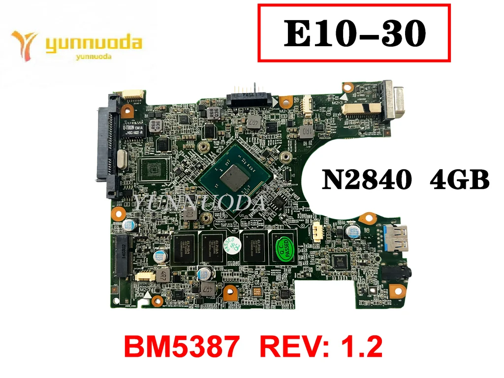 

BM5387 For Lenovo E10-30 Laptop Motherboard With N2840 CPU 4GB RAM REV 1.2 tested good