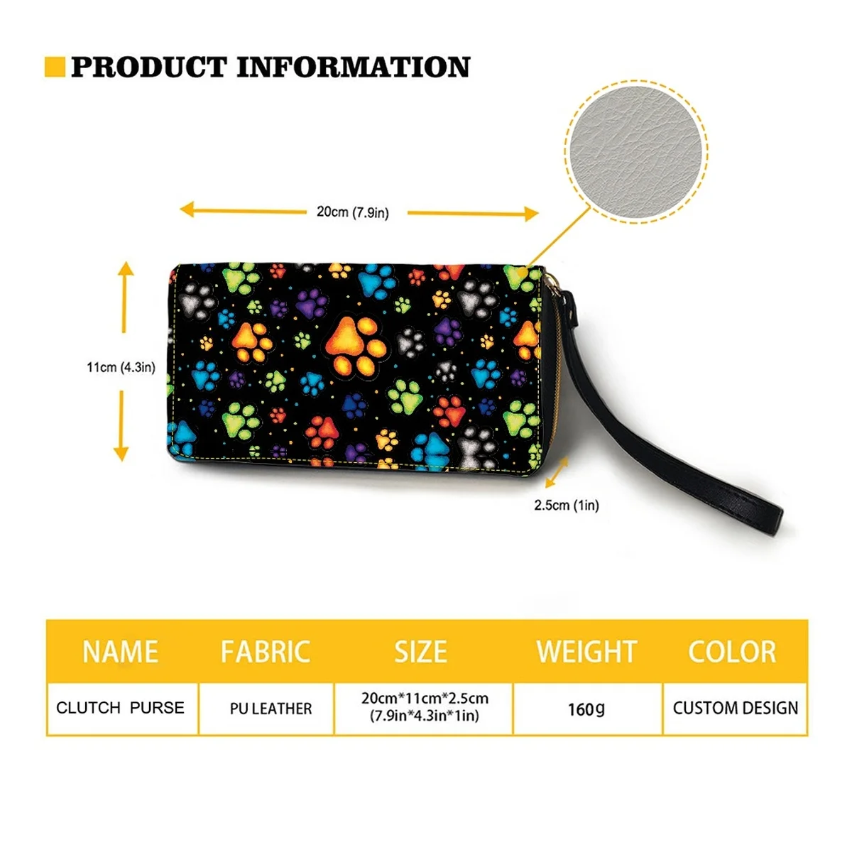 Custom Women Wallets Personality Leisure Bag Purse Zipper Wallet PU Leather Female Money Card Pack Coin Purse Cartera Mujer