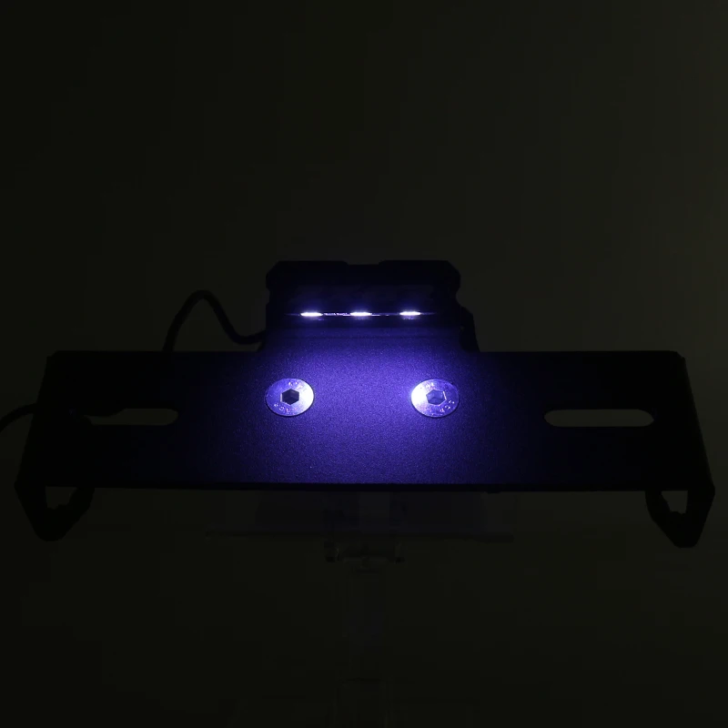 オートバイledライセンスプレートフレームホルダーブラケットテール