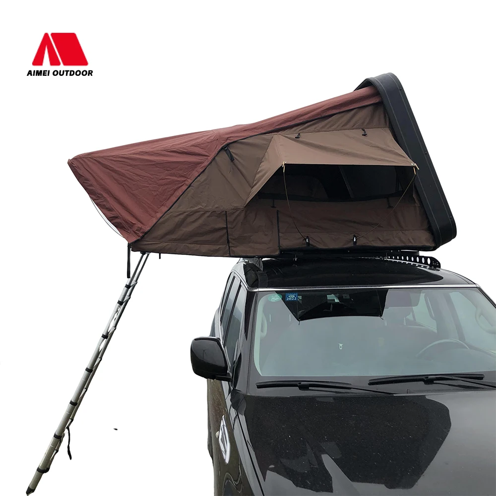

160*210*100CM Luxury Soft-Shell Rooftop Tent Anti-Sway Poles Lightweight Soft-Top Car Roof Tent for Easy Setup Camping