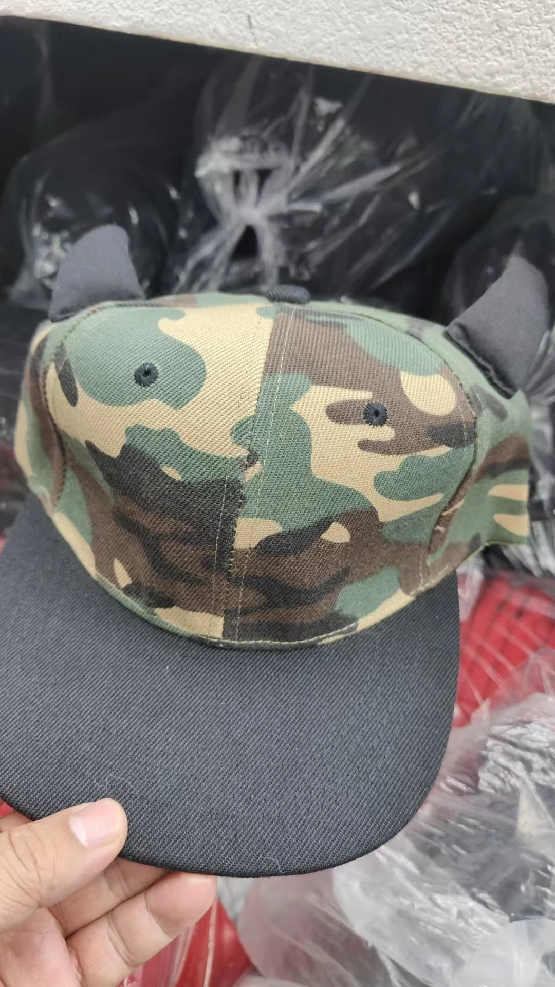 Neue Unisex Hörner Snapback Hip-Hop Hüte Frühling und Herbst Outdoor Einstellbare Casual Baseball Caps Sonnenschutz Hut – Detail 17