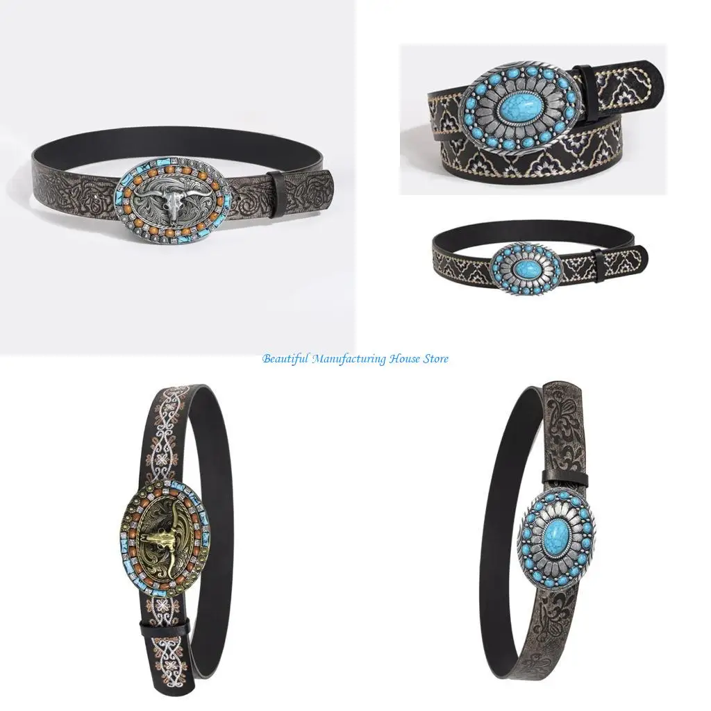 e56a-bohemian-women-belt-for-pants-turquoise-buckle-wide-waist-belt-accessories