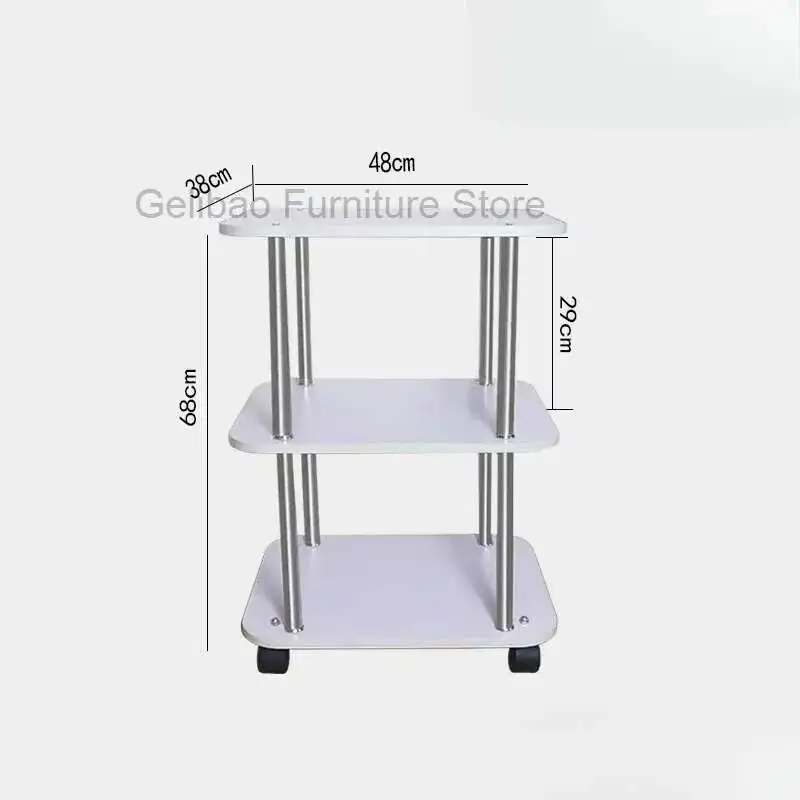 

Aesthetic Auxiliary Cart Salon Furniture Trolley Storage Wheels Spa Organizer Mobile Makeup Beauty Organizers Trolleys Tool Tray