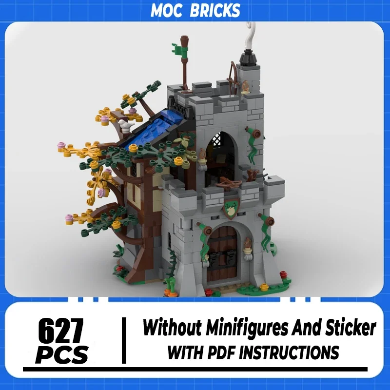 

Medieval Castle Model Moc Building Bricks Forestmen Outpost Series Technology Modular Blocks Gift Christmas Toys DIY Sets