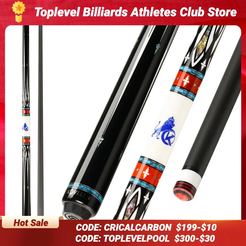 

KONLLEN-Carbon Fiber Carom Billiard Cue, 3-Cushion Billiards Cue for Carom, Professional Stick, 12mm, 142 cm