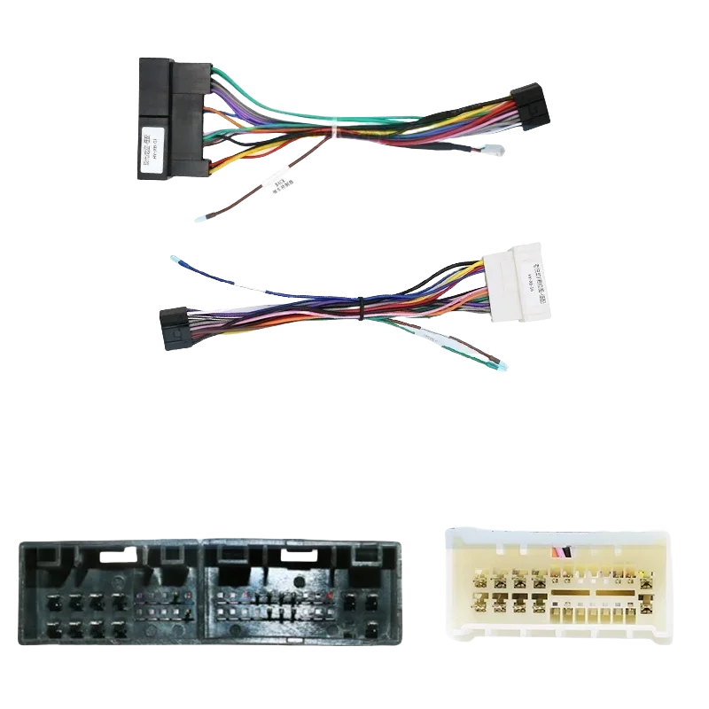 

9 Inch Car Radio Android Frame Kit for 2003-2006 HYUNDAI SANTAFE LHD - 2 Din Center Fascia Panel with Wiring Harness