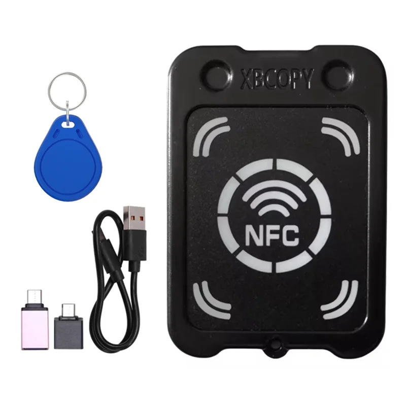 

(Durable) RFID Smart Chip Card Reader Copier +UID Keychain Encryption Key Reader IC 13.56Mhz RFID Token Clone Duplicator