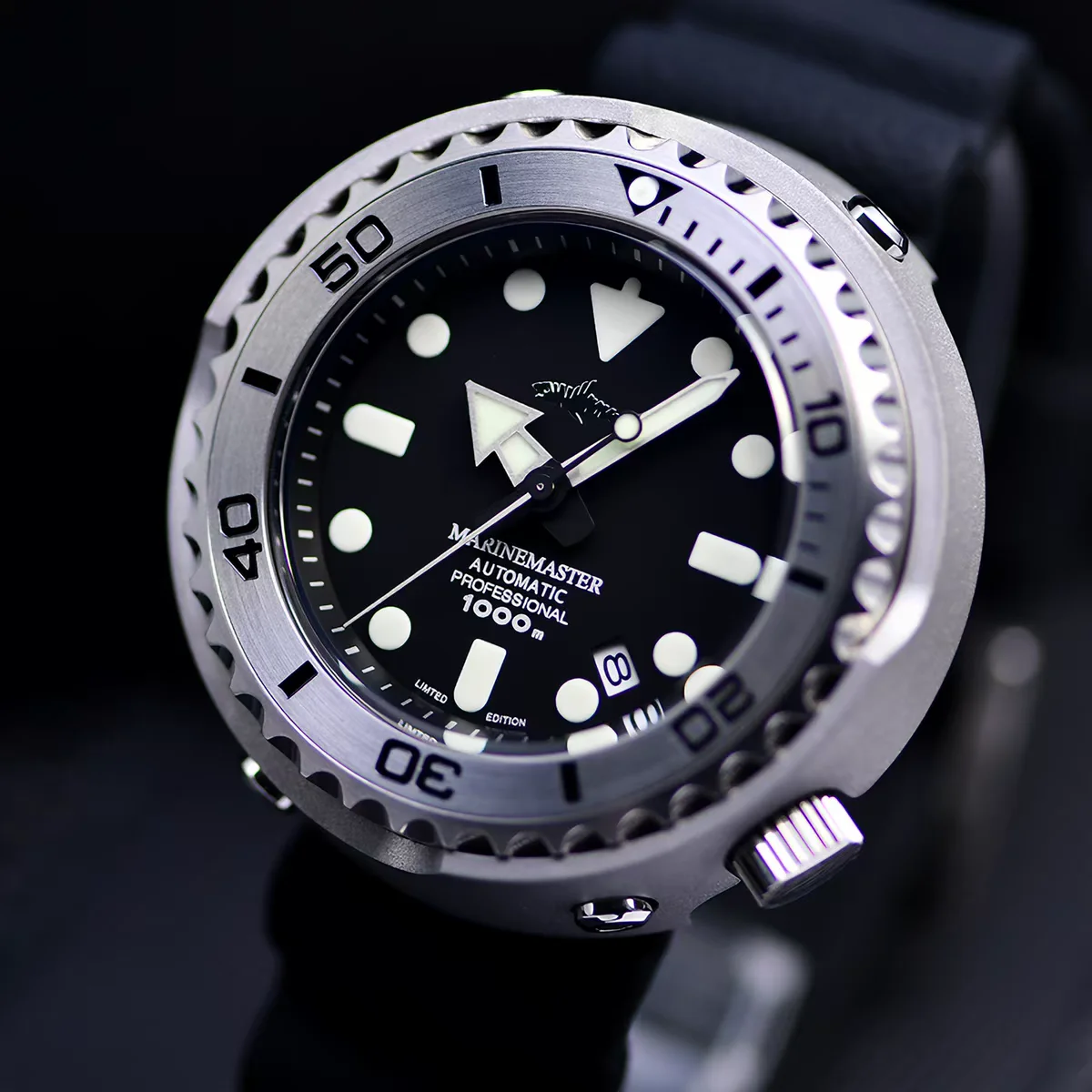 HEIMDALLR Men Automatic Watch 48mm Mechanical Wristwatch Diver 1000M Waterproof Sapphire Mirror C3 Luminous NH35 Military