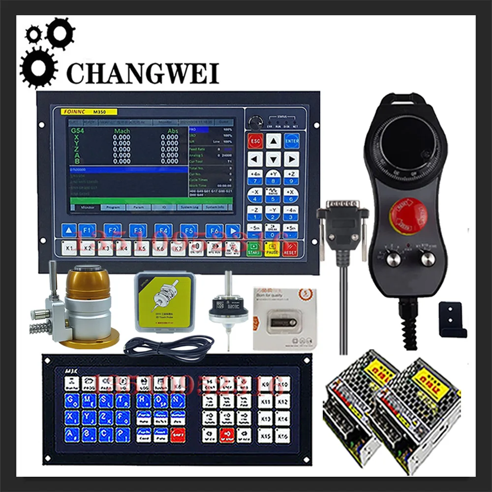 CNC M350/DDCS-EXPERT 3/4/5 axis CNC controller, z axis probe, supporting closed-loop stepping machine, replacing ddcsv3.1mpg