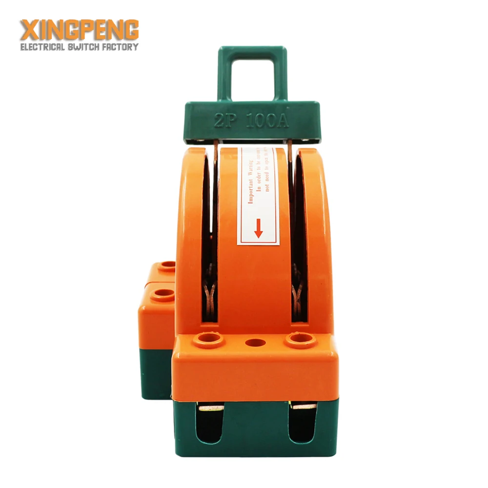 

2pole 100A Tp AC DC 220V Copper High Quality Manual Changeover Knife Switch