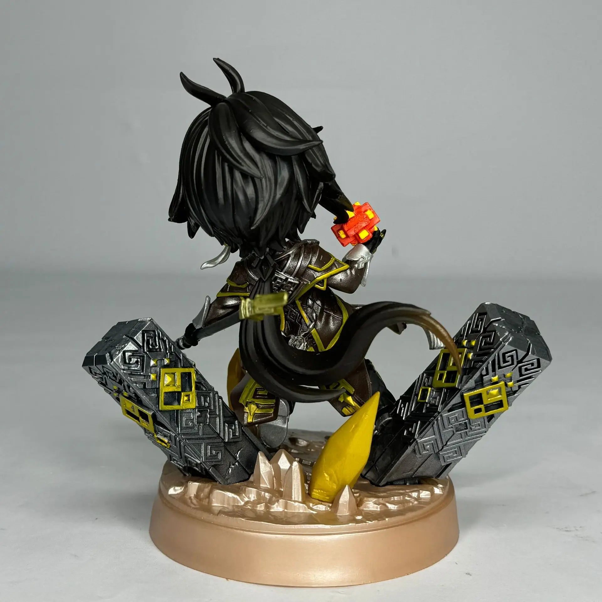 

Коллекционная фигурка Genshin Impact Zhongli Q-версия из ПВХ, аниме-модель, игрушка, подарок