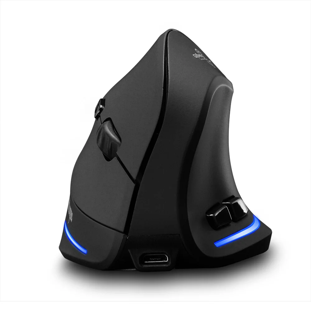 F-35 Vertical Wireless Charging Mouse 2.4G Vertical 2400DPI Wrist Guard Gaming Mouse 6 Keys USB Ergonomics